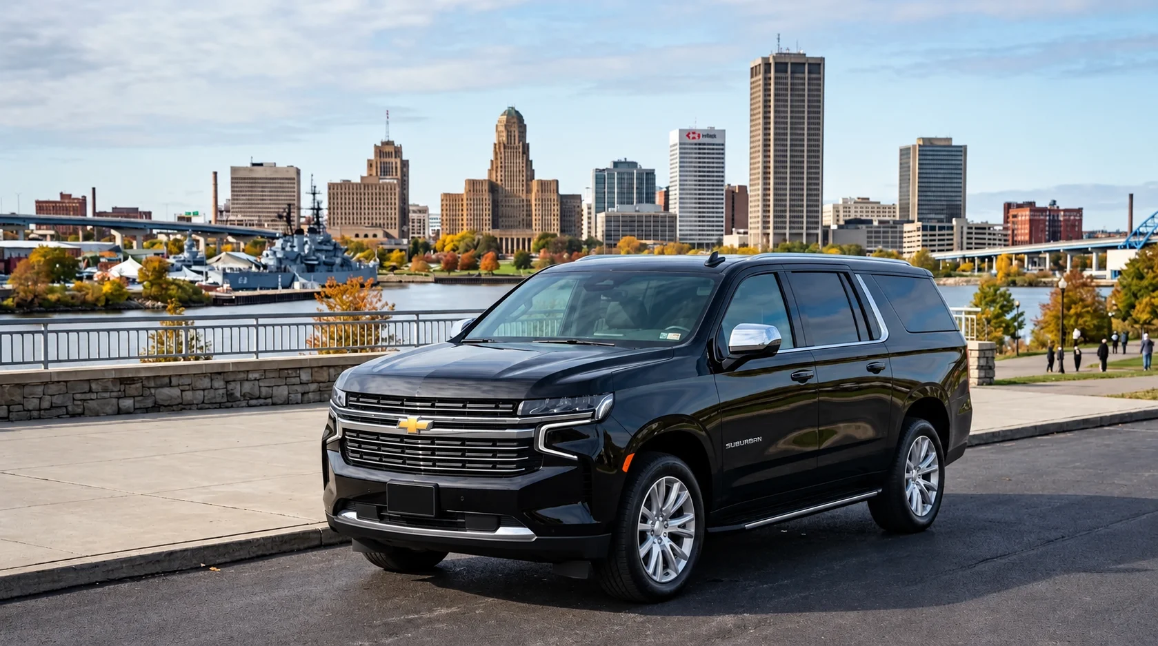 Professional chauffeur luxury car service